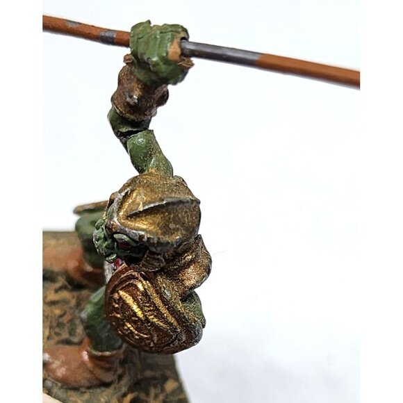 Hand-Painted Goblin Spearman Miniature On Textured Base For Tabletop Games - Picture 15 of 15